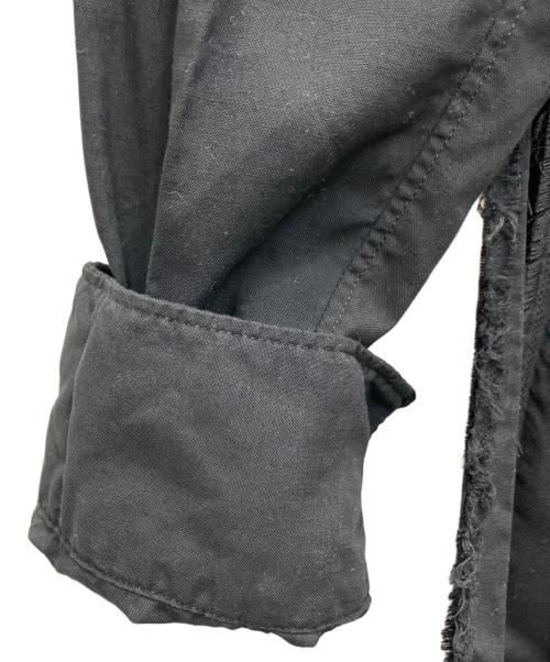 BLACK COMME des GARCONS（ブラックコムデギャルソン）BLACK COMME des GARCONS (ブラックコムデギャルソン) サイドスリットシャツ ブラック サイズ:Sの古着・服飾アイテム