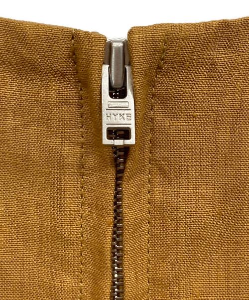 HYKE（ハイク）HYKE (ハイク) LINEN SHORT SLEEVE MAXI DRESS キャメル サイズ:1の古着・服飾アイテム