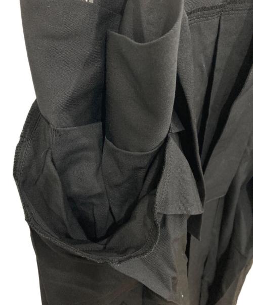 LIMI feu（リミフゥ）LIMI feu (リミフゥ) W/GABARDINE PLEATS SUSPENDER SKT ブラック サイズ:2の古着・服飾アイテム