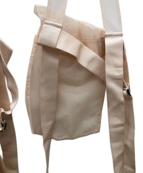 Simone Rocha（シモーネ ロシャ）Simone Rocha (シモーネ ロシャ) ジップアップチュールトップ ベージュ サイズ:UK10の古着・服飾アイテム