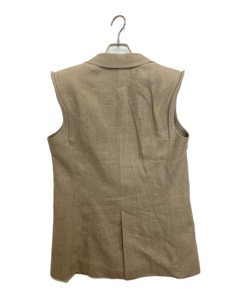 AKIRA NAKA（アキラナカ）AKIRA NAKA (アキラナカ) FLOREN スリーブレスジャケット ベージュ サイズ:2の古着・服飾アイテム
