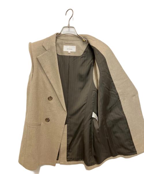 AKIRA NAKA（アキラナカ）AKIRA NAKA (アキラナカ) FLOREN スリーブレスジャケット ベージュ サイズ:2の古着・服飾アイテム