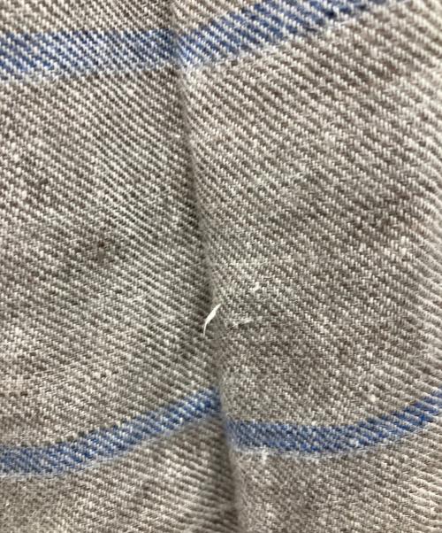 D-due（ディ・ドゥエ）D-due (ディ・ドゥエ) リネンチェックスカート グレー サイズ:SIZE38の古着・服飾アイテム