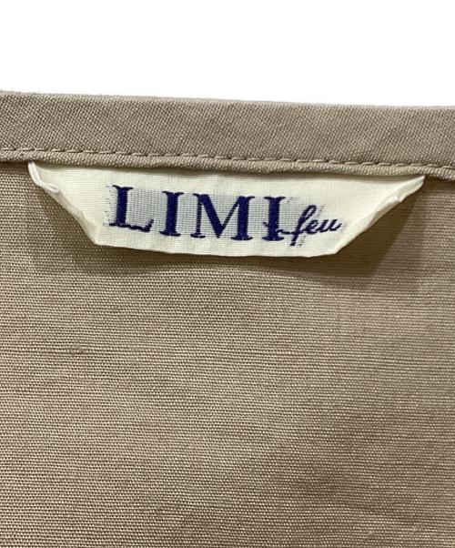 LIMI feu（リミフゥ）LIMI feu (リミフゥ) ロゴベルト付ワンピース ベージュ サイズ:Sの古着・服飾アイテム