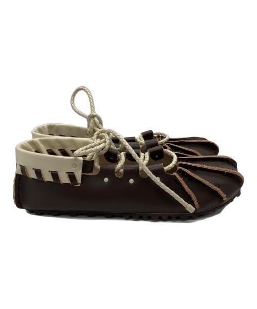 beautiful people（ビューティフルピープル）beautiful people (ビューティフルピープル) レースアップレザーシューズ ブラウン サイズ:2の古着・服飾アイテム