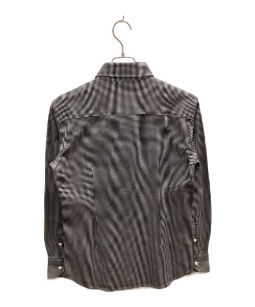 recency of mine（リーセンシィ オブ マイン）recency of mine (リーセンシィ オブ マイン) 6G コンパクトシルキー ギンガムチェックシャツ ブラック サイズ:44 未使用品の古着・服飾アイテム
