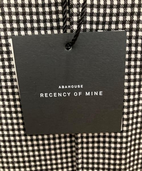 recency of mine（リーセンシィ オブ マイン）recency of mine (リーセンシィ オブ マイン) 6G コンパクトシルキー ギンガムチェックシャツ ブラック サイズ:44 未使用品の古着・服飾アイテム