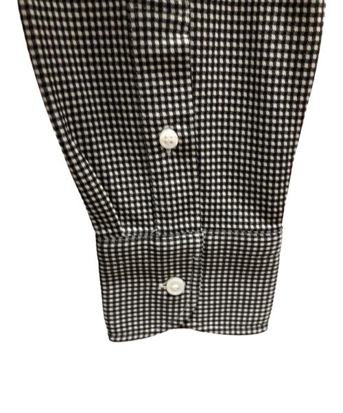 recency of mine（リーセンシィ オブ マイン）recency of mine (リーセンシィ オブ マイン) 6G コンパクトシルキー ギンガムチェックシャツ ブラック サイズ:44 未使用品の古着・服飾アイテム