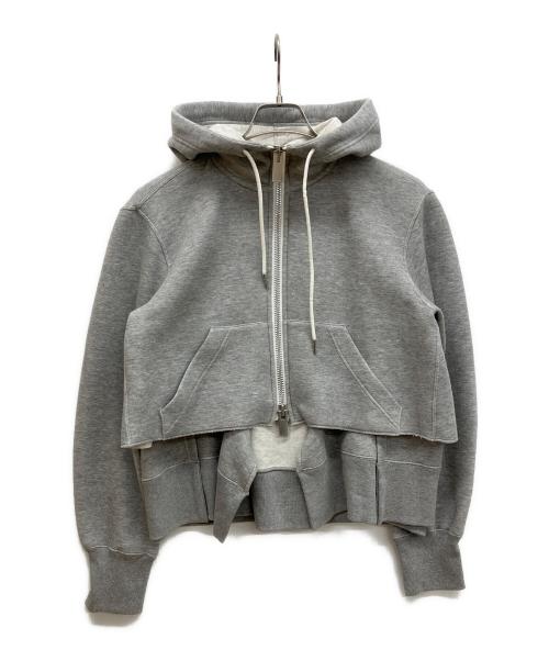 sacai（サカイ）sacai (サカイ) Sponge Sweat Hoodie ライトグレー サイズ:38の古着・服飾アイテム