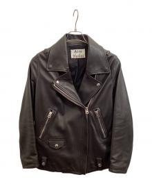 Acne studios（アクネ ストゥディオス）の古着「ダブルライダースジャケット」｜ブラック