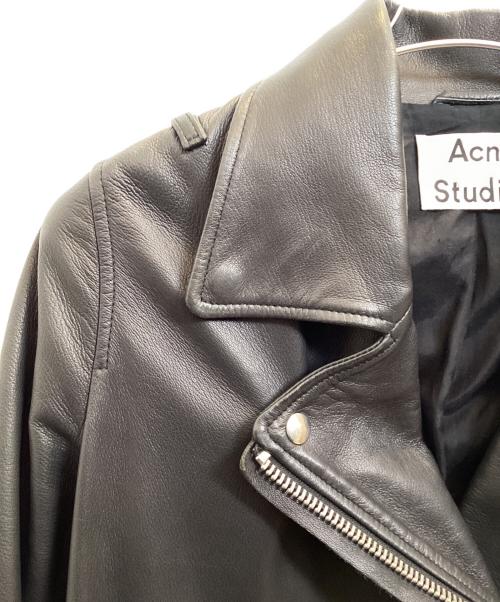 Acne studios（アクネ ストゥディオズ）Acne studios (アクネ ストゥディオス) ダブルライダースジャケット ブラック サイズ:32の古着・服飾アイテム