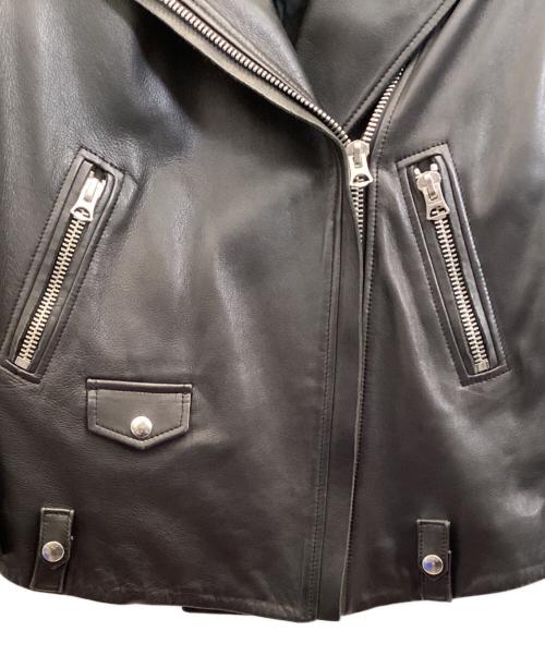 Acne studios（アクネ ストゥディオス）Acne studios (アクネ ストゥディオス) ダブルライダースジャケット ブラック サイズ:32の古着・服飾アイテム