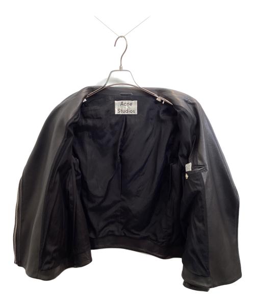 Acne studios（アクネ ストゥディオス）Acne studios (アクネ ストゥディオス) ダブルライダースジャケット ブラック サイズ:32の古着・服飾アイテム