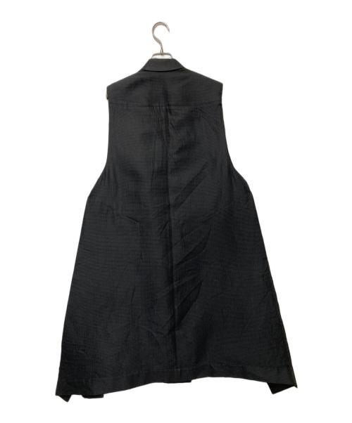 RICK OWENS（リックオウエンス）RICK OWENS (リックオウエンス) ロングジレ ブラック サイズ:40の古着・服飾アイテム