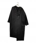 ENFOLDエンフォルド）の古着「フロントデザイン変形コート」｜ブラック