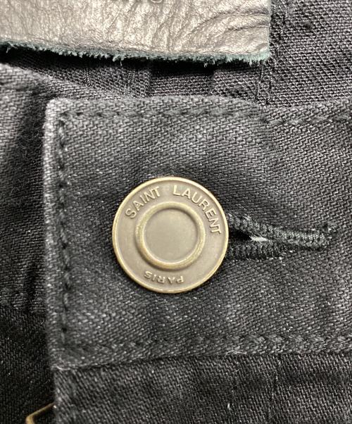 Saint Laurent Paris（サンローランパリ）Saint Laurent Paris (サンローランパリ) Saint Laurent Paris スキニーデニムパンツ ブラック サイズ:63.5㎝(W25)の古着・服飾アイテム