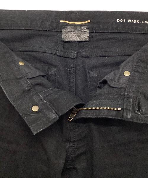 Saint Laurent Paris（サンローランパリ）Saint Laurent Paris (サンローランパリ) Saint Laurent Paris スキニーデニムパンツ ブラック サイズ:63.5㎝(W25)の古着・服飾アイテム