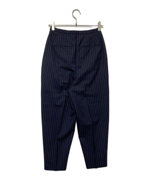 ENFOLD（エンフォルド）ENFOLD (エンフォルド) ストライプコクーンパンツ ネイビー サイズ:36の古着・服飾アイテム