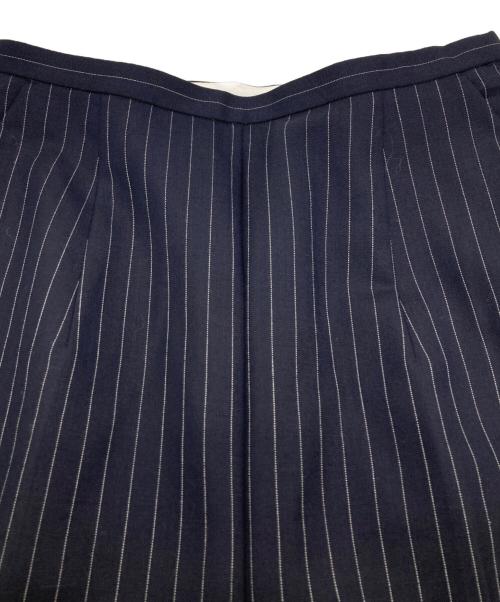 ENFOLD（エンフォルド）ENFOLD (エンフォルド) ストライプコクーンパンツ ネイビー サイズ:36の古着・服飾アイテム