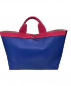 Herve Chapelierエルベシャプリエ）の古着「舟形トートバッグ」｜ブルー×ピンク