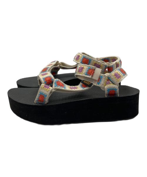 TEVA（テバ）TEVA (テバ) FLATFORM UNIVERSAL CROCHET ブラック サイズ:SIZE 25cmの古着・服飾アイテム