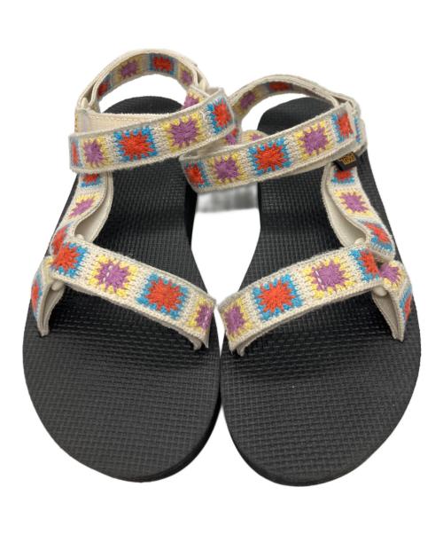 TEVA（テバ）TEVA (テバ) FLATFORM UNIVERSAL CROCHET ブラック サイズ:SIZE 25cmの古着・服飾アイテム