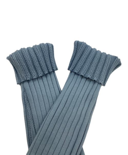 TORY BURCH（トリーバーチ）TORY BURCH (トリーバーチ) カラーブロック タートルネックセーター　161416 ブルー×ブラウン サイズ:L 未使用品の古着・服飾アイテム