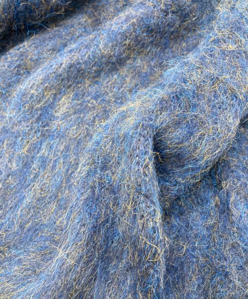 PLUS OTO.HA（プラスオトハ）PLUS OTO.HA (プラスオトハ) ミックスニット/プラスオトハ ネイビー サイズ:Freeの古着・服飾アイテム