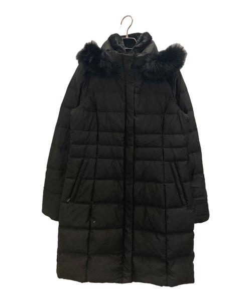 INDIVI（インディヴィ）INDIVI (インディヴィ) ロングリサイクルダウンコート ブラック サイズ:38の古着・服飾アイテム