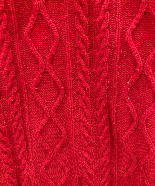 PAMEO POSE（パメオポーズ）PAMEO POSE (パメオポーズ) Switching V-neck Sweater ピンク×レッド サイズ:FREEの古着・服飾アイテム