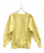 Championチャンピオン）の古着「90s リバースウィーブスウェット」｜イエロー