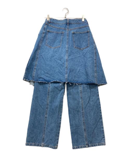 RAY BEAMS（レイ ビームス）RAY BEAMS (レイ ビームス) デニムプリーツスカートセットパンツ インディゴ 未使用品の古着・服飾アイテム