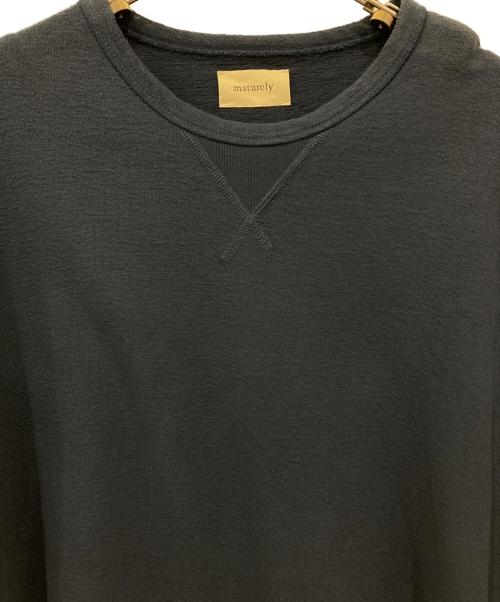 maturely（マチュアリー）maturely (マチュアリー) Hem Cut Off Poncho Jersey ネイビー サイズ:Freeの古着・服飾アイテム