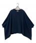 maturely（マチュアリー）の古着「Hem Cut Off Poncho Jersey」｜ネイビー