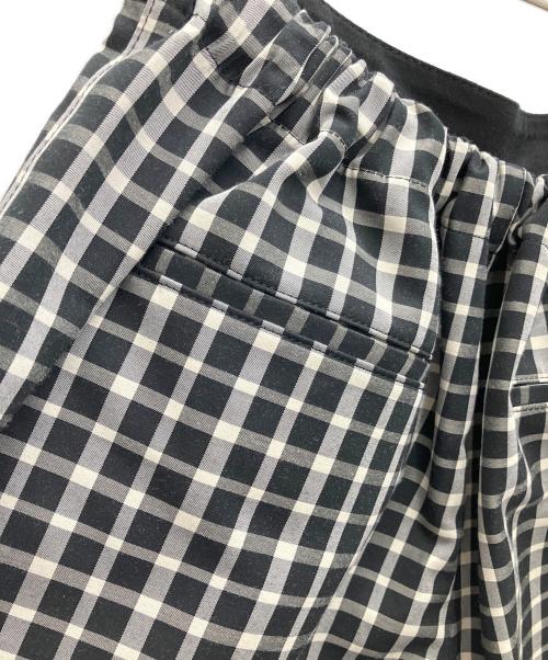 tricot COMME des GARCONS（トリココムデギャルソン）tricot COMME des GARCONS (トリココムデギャルソン) ギンガムチェック2タックワイドパンツ ブラック サイズ:Sの古着・服飾アイテム