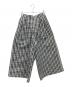 tricot COMME des GARCONS（トリココムデギャルソン）の古着「ギンガムチェック2タックワイドパンツ」｜ブラック