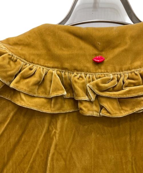 vermeerist beams（フェルメリストビームス）vermeerist beams (フェルメリストビームス) ベロアフリルジャケット イエロー サイズ:F 未使用品の古着・服飾アイテム