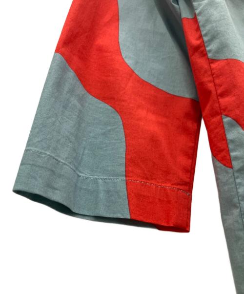 marimekko（マリメッコ）marimekko (マリメッコ) 総柄ブラウス ブルー サイズ:SIZE36の古着・服飾アイテム