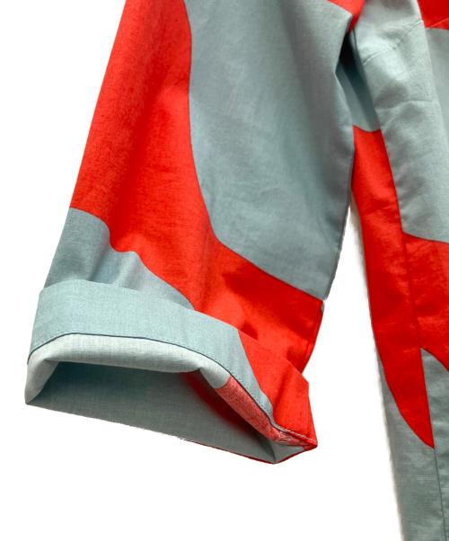 marimekko（マリメッコ）marimekko (マリメッコ) 総柄ブラウス ブルー サイズ:SIZE36の古着・服飾アイテム