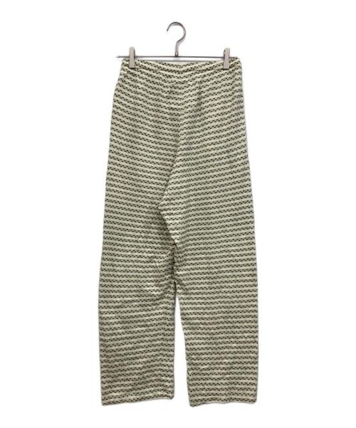 BOWWOW（バウワウ）BOWWOW (バウワウ) BEAMS BOY (ビームスボーイ) 別注ジャカードワイドパンツ グリーン サイズ:Freeの古着・服飾アイテム