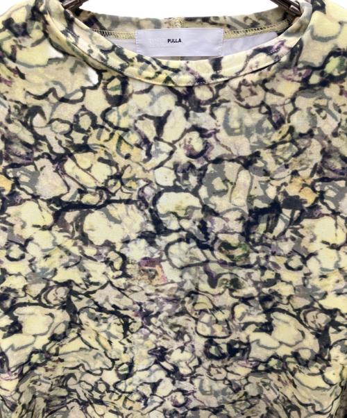 TOGA PULLA（トーガ プルラ）TOGA PULLA (トーガ プルラ) Tricot print L/S ジャージーカットソー イエロー サイズ:SIZE36の古着・服飾アイテム