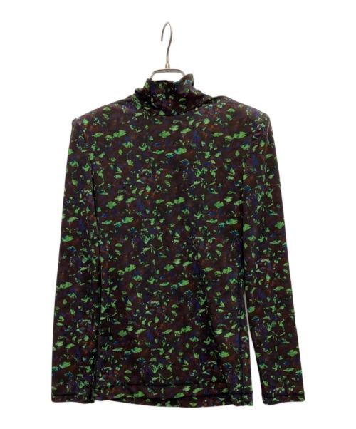 TOGA PULLA（トーガ プルラ）TOGA PULLA (トーガ プルラ) PRINT JERSEY L/S カットソー ブラウン サイズ:SIZE36の古着・服飾アイテム