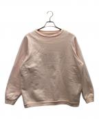 THIRD MAGAZINEサードマガジン）の古着「ビッグロゴ刺繍スウェット」｜ピンク