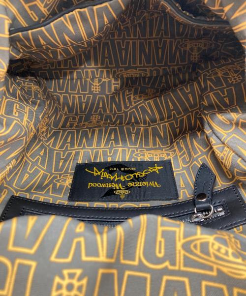 Vivienne Westwood ANGLOMANIA（ヴィヴィアンウエストウッドアングロマニア）Vivienne Westwood ANGLOMANIA (ヴィヴィアンウエストウッドアングロマニア) レザー リュック ブラックの古着・服飾アイテム