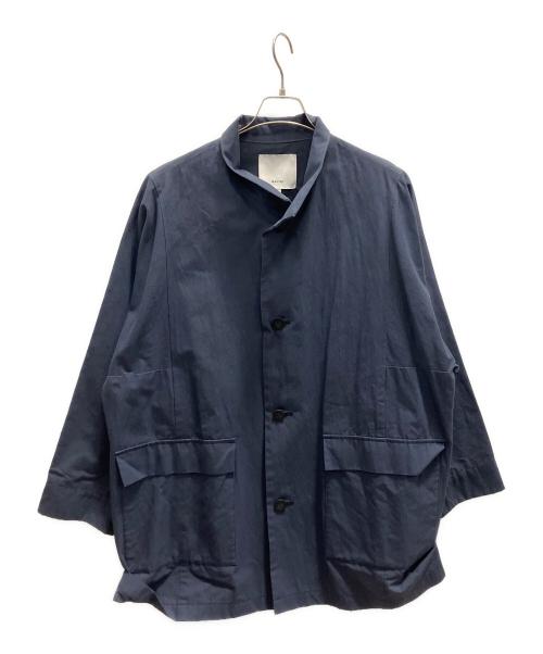 kontor（コントール）kontor (コントール) HIGH COLLAR COAT ネイビー サイズ:2の古着・服飾アイテム