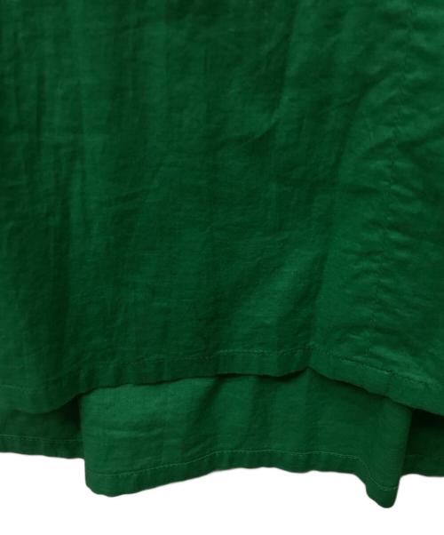 OBLI（オブリ）OBLI (オブリ) グリーンタックワンピース グリーン サイズ:Fの古着・服飾アイテム
