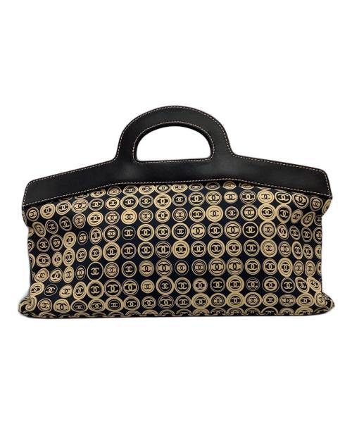 CHANEL（シャネル）CHANEL (シャネル) コットンジャージー ココマークハンドバッグ ブラック サイズ:下記参照の古着・服飾アイテム