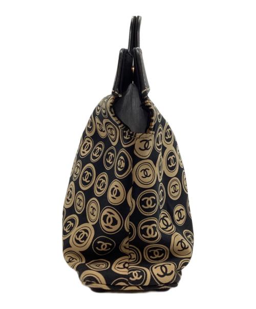 CHANEL（シャネル）CHANEL (シャネル) コットンジャージー ココマークハンドバッグ ブラック サイズ:下記参照の古着・服飾アイテム
