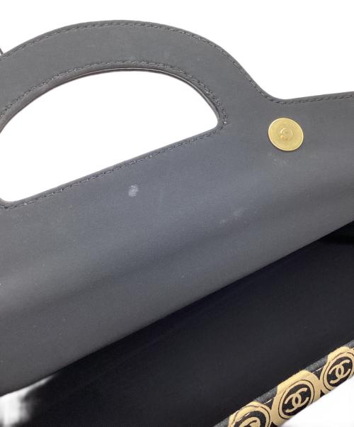 CHANEL（シャネル）CHANEL (シャネル) コットンジャージー ココマークハンドバッグ ブラック サイズ:下記参照の古着・服飾アイテム