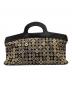 CHANEL (シャネル) コットンジャージー ココマークハンドバッグ ブラック サイズ:下記参照：142000円